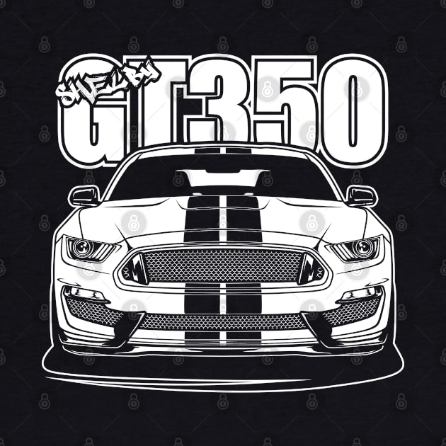 Shelby GT350 - White Print by WINdesign